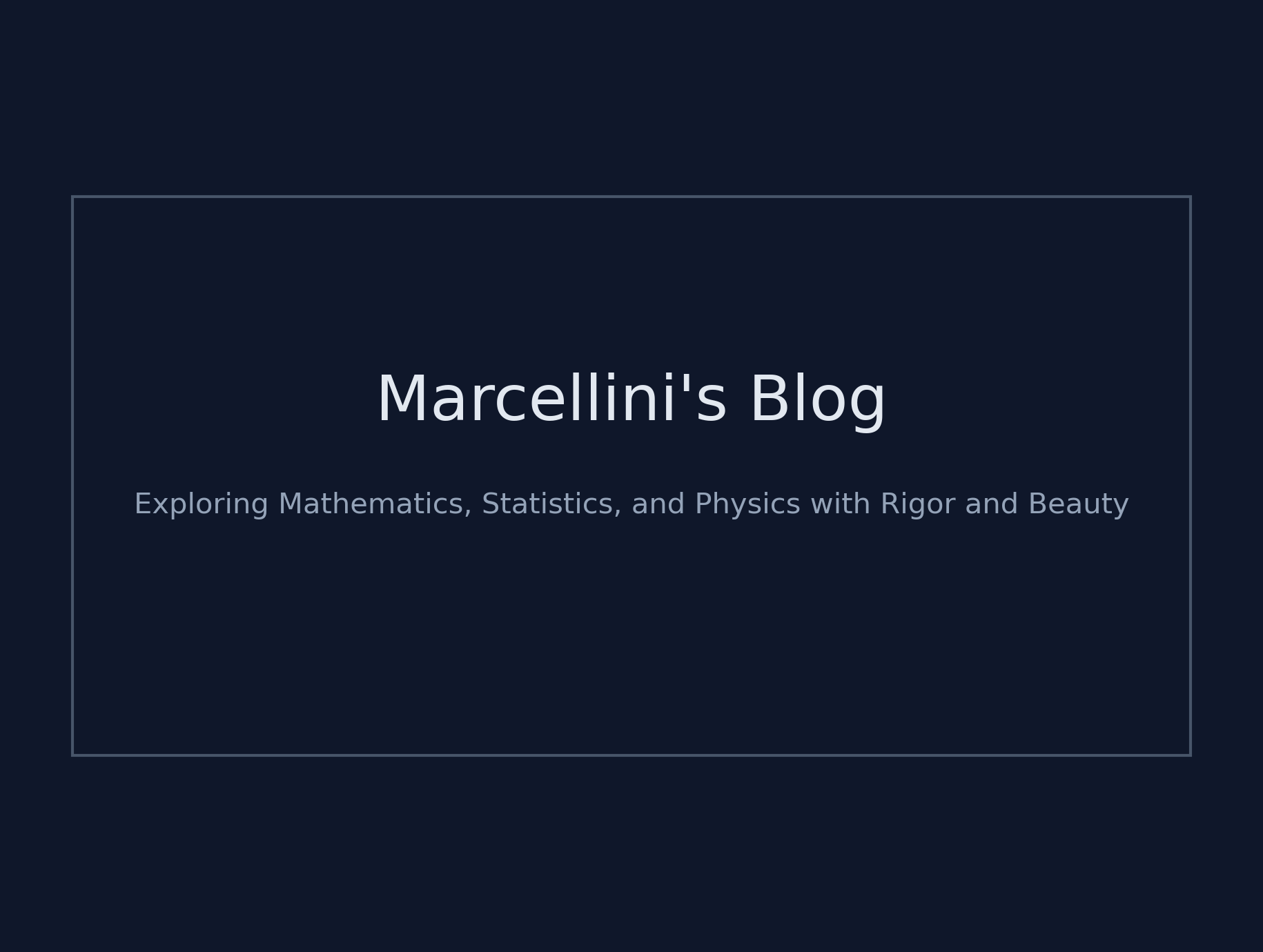 Marcellini's Blog